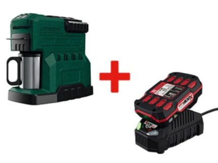 MACHINE À CAFÉ+CHARGEUR DE BATTERIE